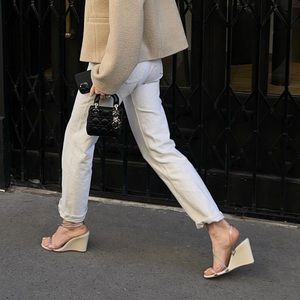 Claire Rose X Ilio Smeraldo Nude Wedge Sandal